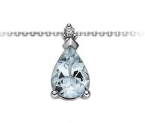 Pendentif Oro Gioia Femme in Or Acquamarina 1.10 Ct OPA12428.002 - OPA12428.002